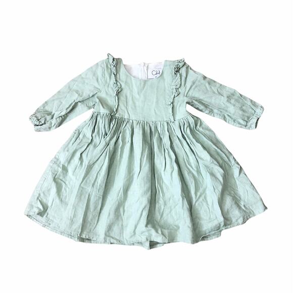 Canvas House (2T) Mint Green Linen Blend Dress - Picture 1 of 7